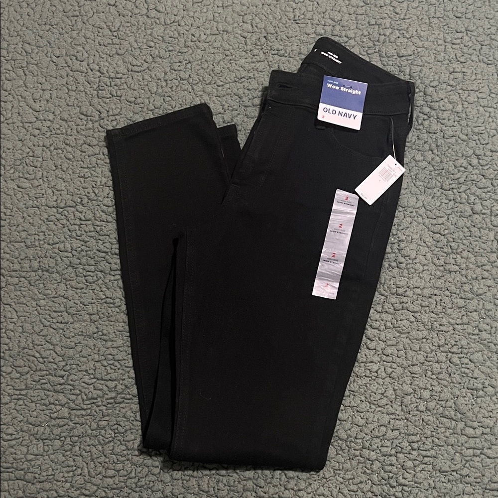 Old Navy Black Straight Jeans